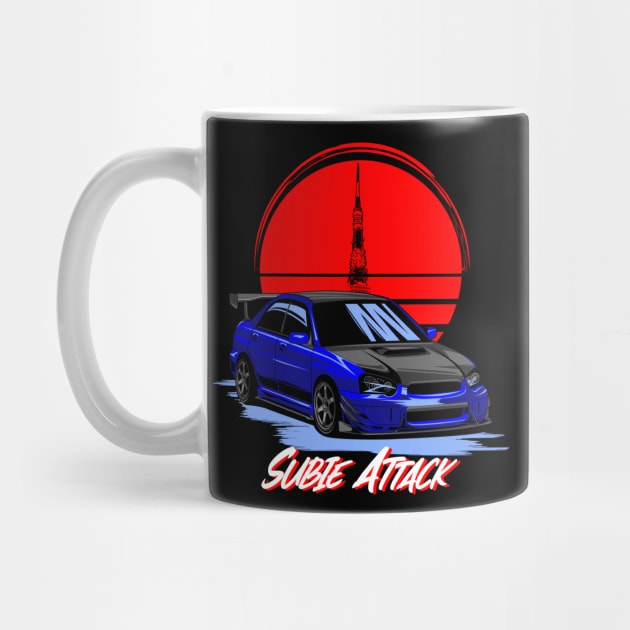 Subaru WRX Blue Attack 2nd Generation by aredie19